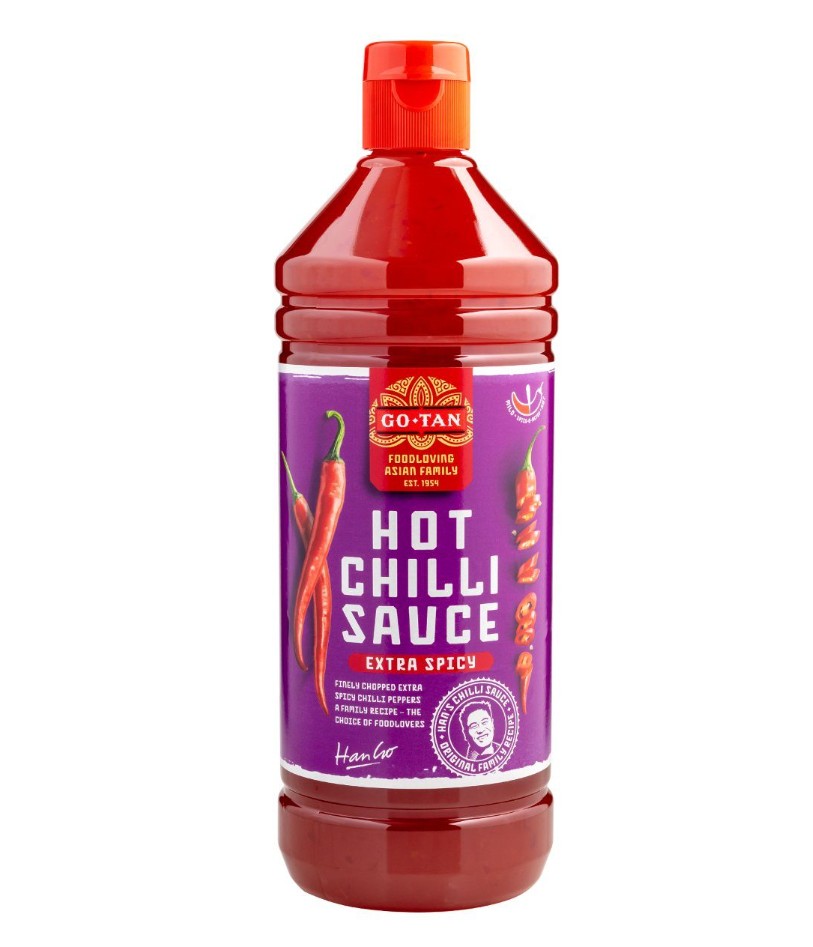 Go Tan Chilisaus Hot 1lt